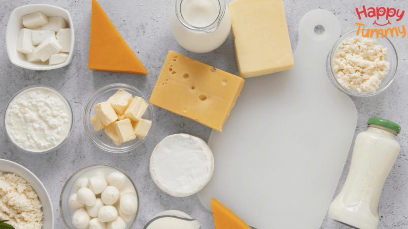 Dairy products (milk, cheese, yoghurt)