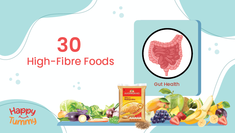 Top 30 High-Fibre Foods to Level up Gut Health