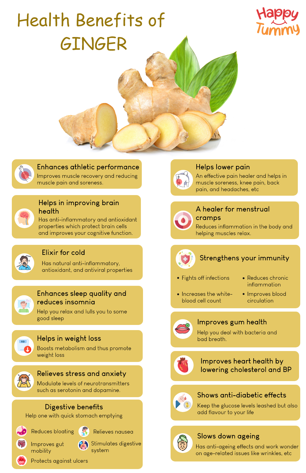 Top 15 Hidden Benefits Of Ginger Happytummy