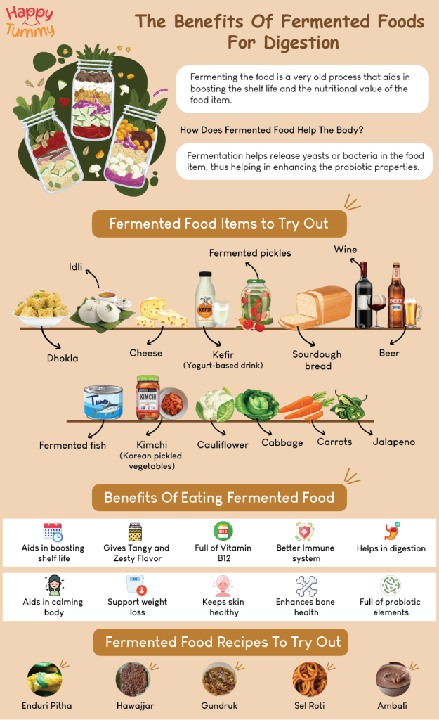 benefits of Fermented foods for digestion