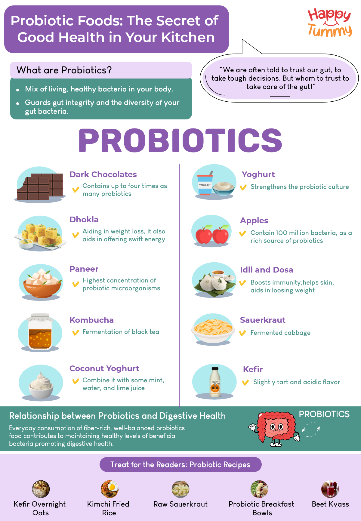 Probiotic Foods: The Ultimate Guide to a Healthier You! - Happytummy