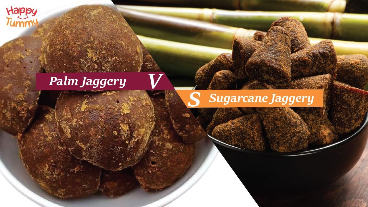 Difference Between Palm Jaggery Vs Sugarcane Jaggery