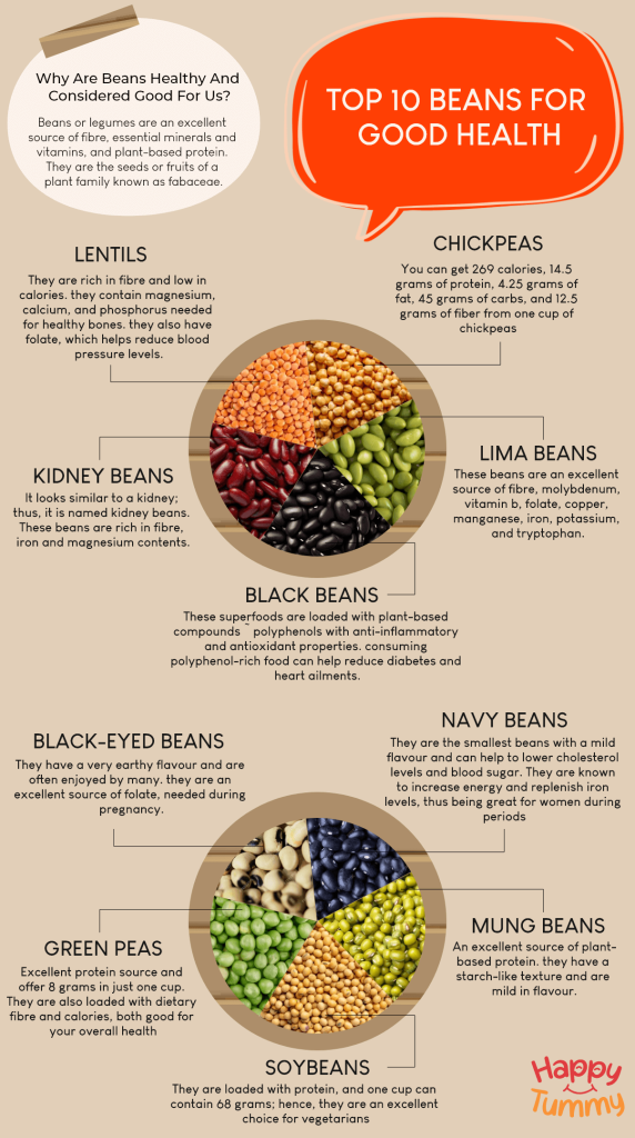 Top 10 Beans for Good Health infographic