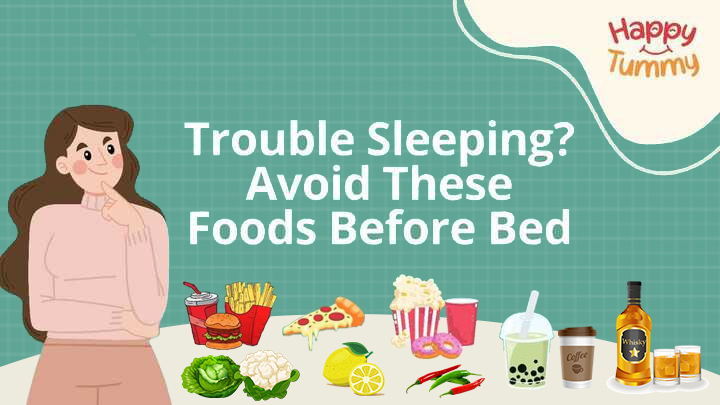 Which foods should be avoided before bed ?