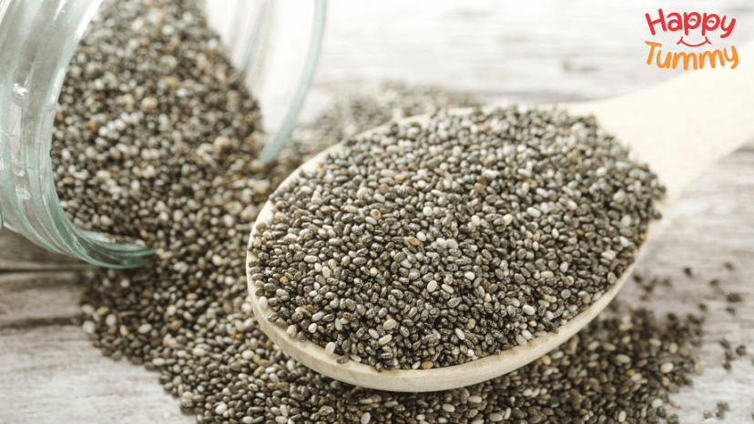 Hemp, flax, and chia seeds