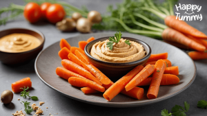 Carrot Sticks With Hummus