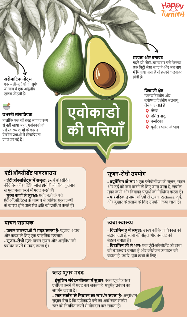 एवोकाडो के पत्तों के फायदे