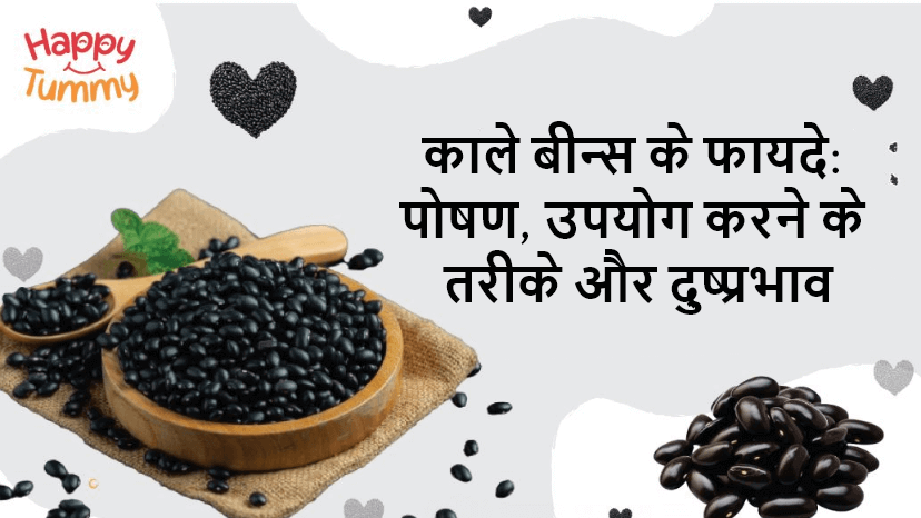 काली बीन्स के फ़ायदे, पोषण, और साइड इफ़ेक्ट (Black Beans in Hindi)